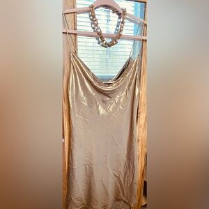 Gold Metallic Dress